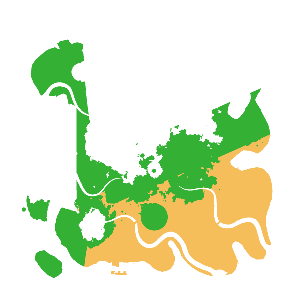 Biome Rust Map: Procedural Map, Size: 3000, Seed: 20975