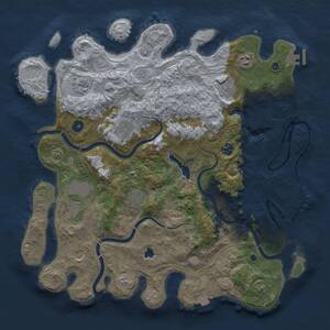 Thumbnail Rust Map: Procedural Map, Size: 4250, Seed: 53153, 15 Monuments