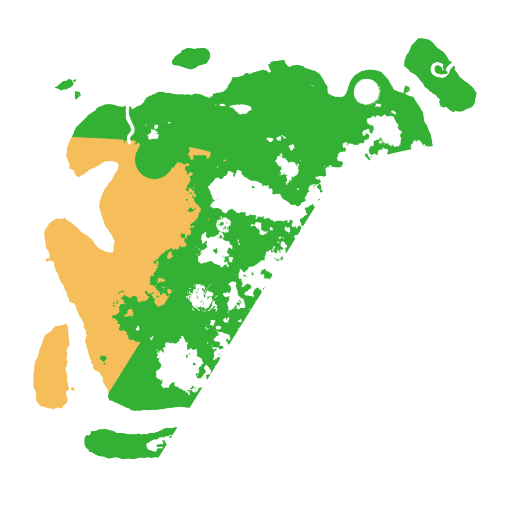 Biome Rust Map: Procedural Map, Size: 3500, Seed: 78577
