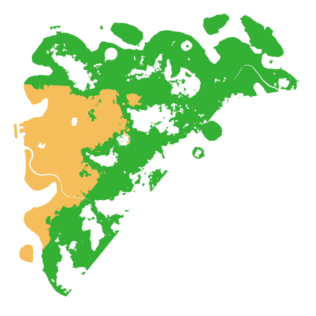 Biome Rust Map: Procedural Map, Size: 4500, Seed: 2525445