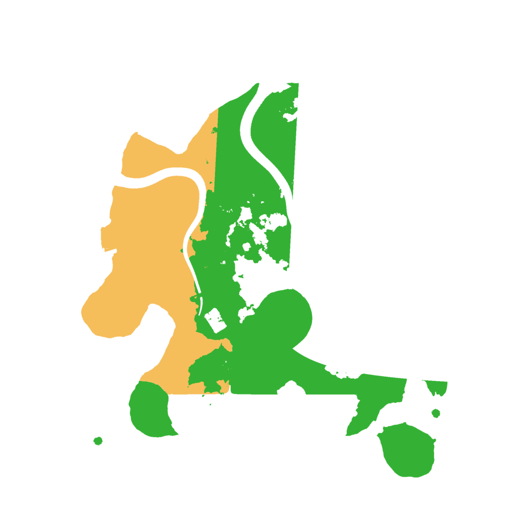 Biome Rust Map: Procedural Map, Size: 2500, Seed: 979066072
