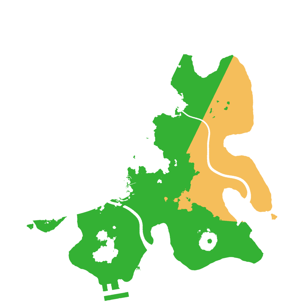 Biome Rust Map: Procedural Map, Size: 2500, Seed: 159237