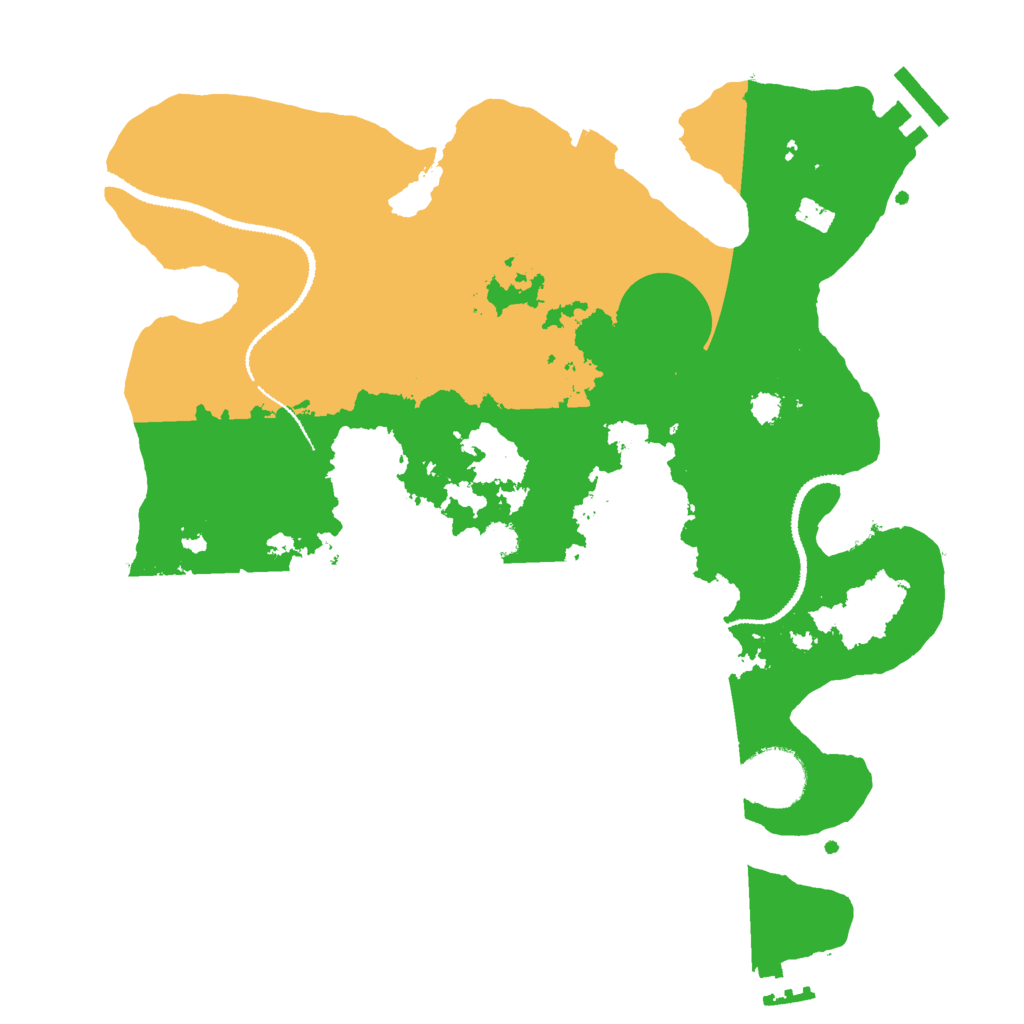 Biome Rust Map: Procedural Map, Size: 3000, Seed: 1666408808