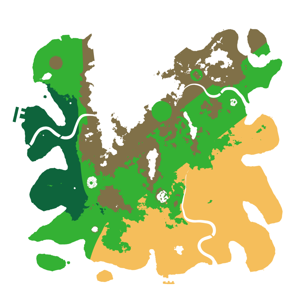 Biome Rust Map: Procedural Map, Size: 4000, Seed: 670503345