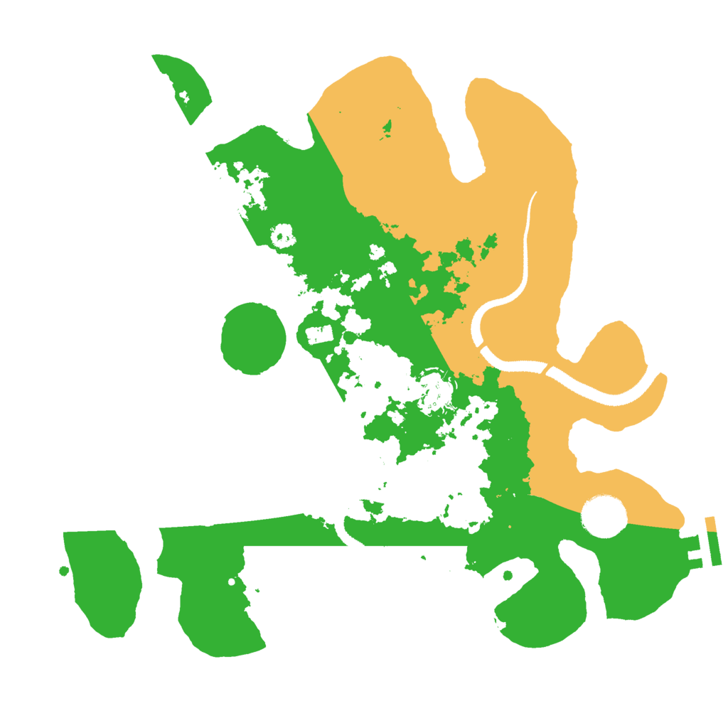 Biome Rust Map: Procedural Map, Size: 3000, Seed: 48422