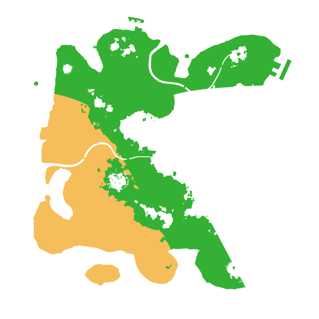 Biome Rust Map: Procedural Map, Size: 3000, Seed: 13634