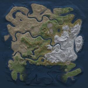 Thumbnail Rust Map: Procedural Map, Size: 4250, Seed: 1871152598, 16 Monuments