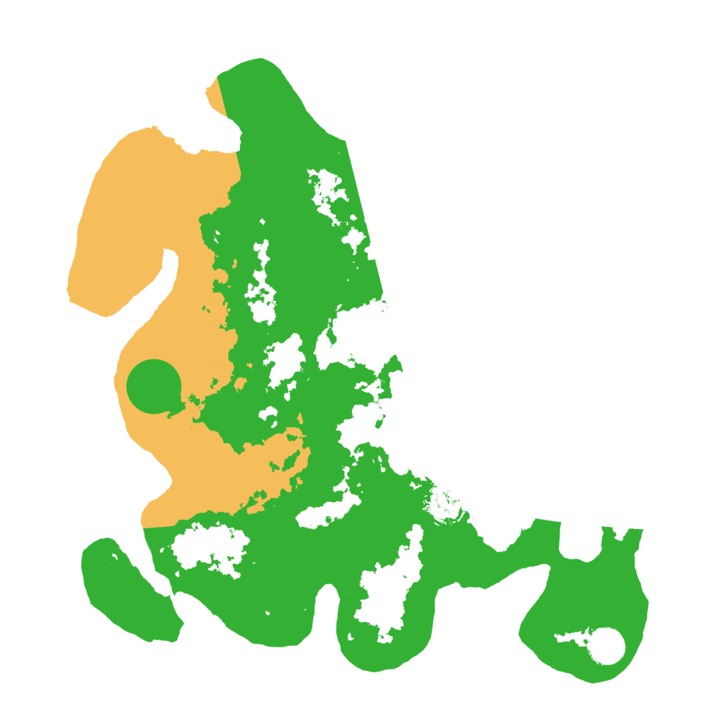 Biome Rust Map: Barren, Size: 3500, Seed: 1543620078