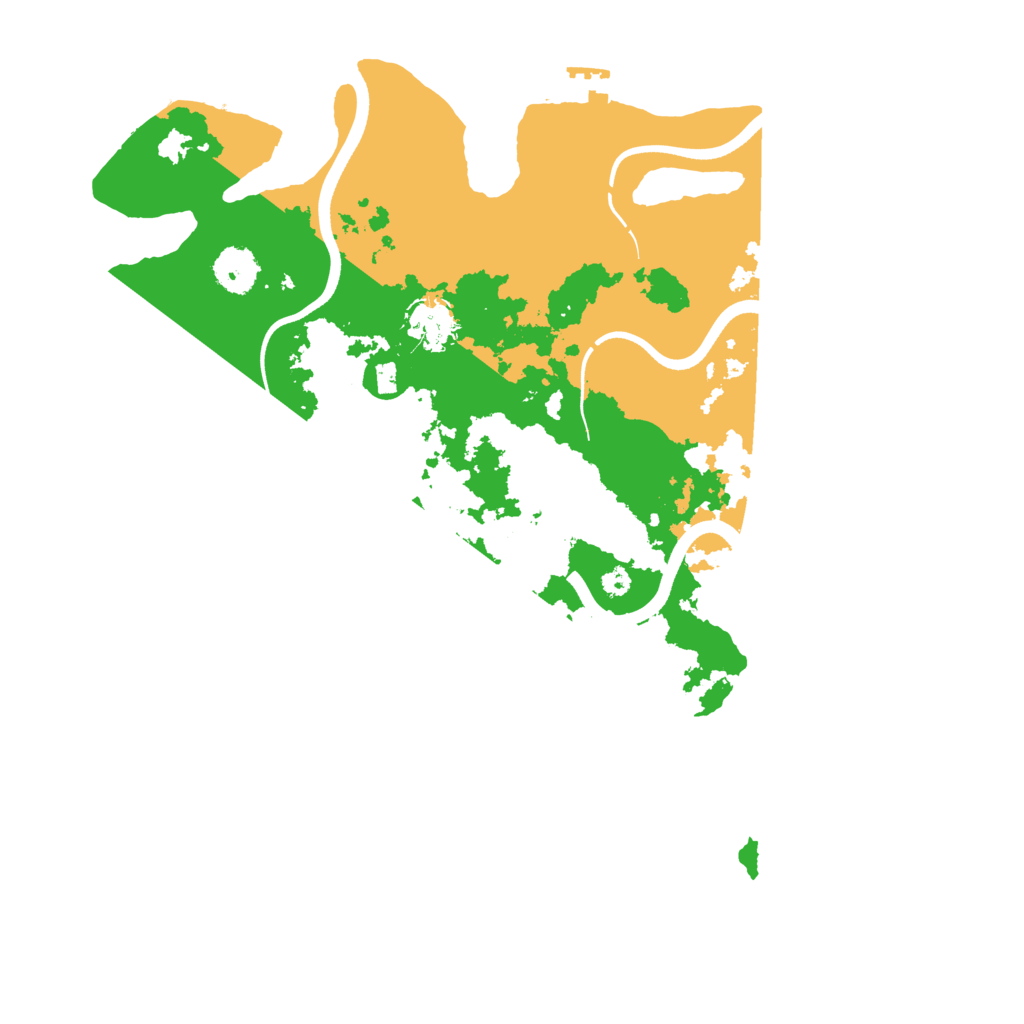 Biome Rust Map: Procedural Map, Size: 3600, Seed: 50058148