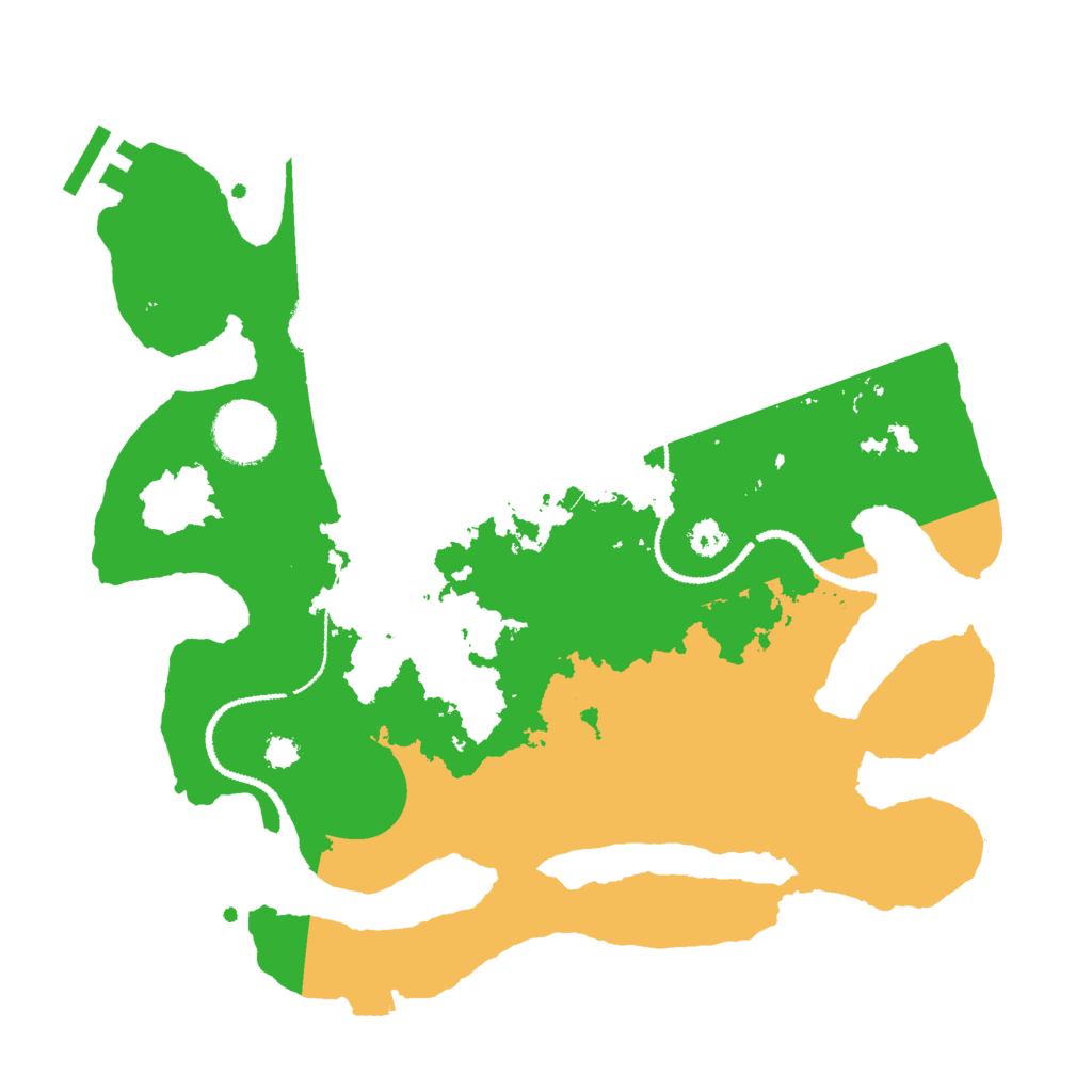 Biome Rust Map: Procedural Map, Size: 3000, Seed: 9895959