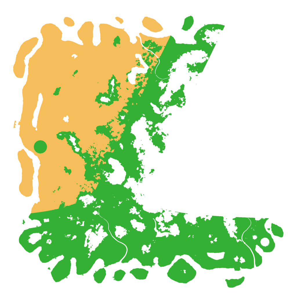 Biome Rust Map: Procedural Map, Size: 6000, Seed: 3791321