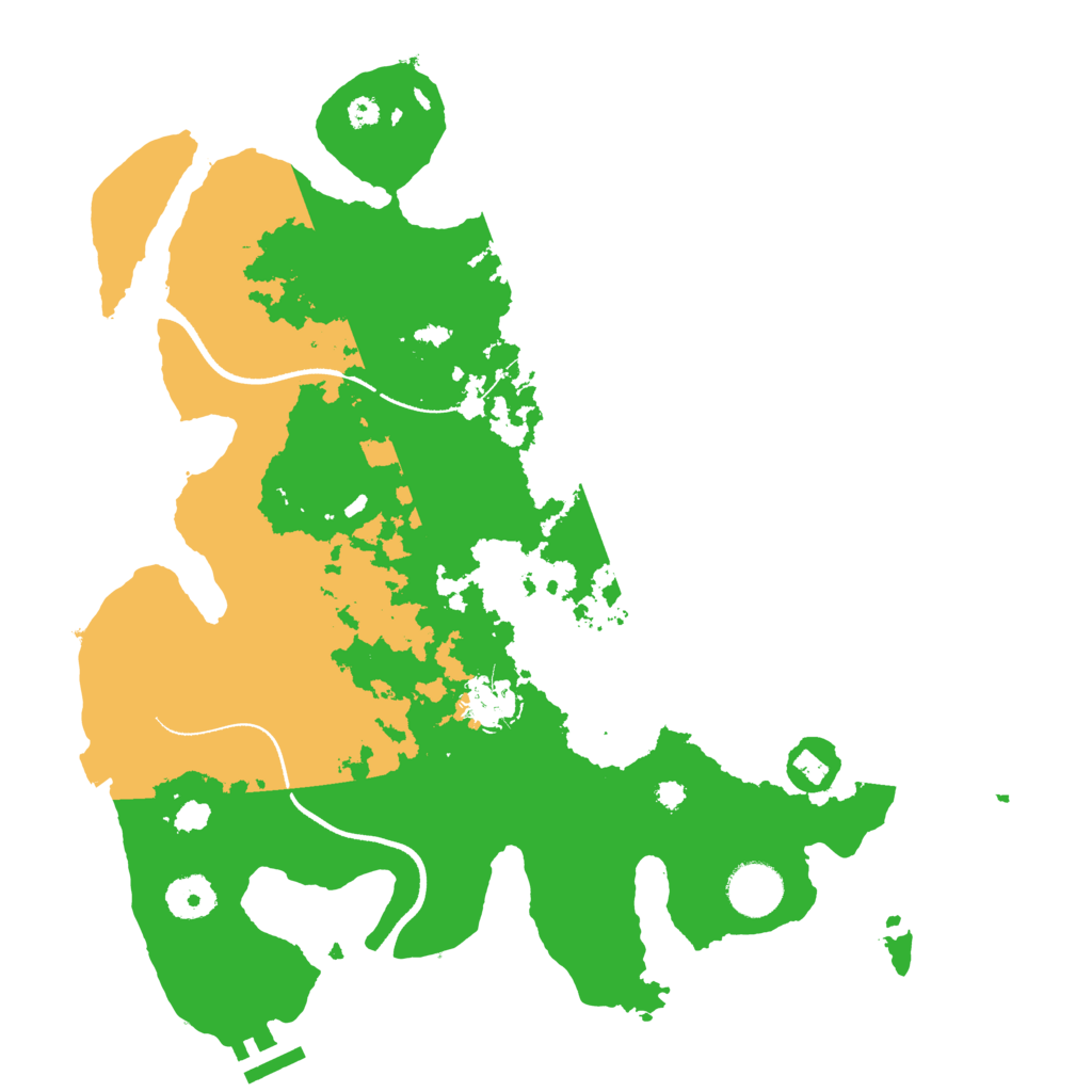 Biome Rust Map: Procedural Map, Size: 3500, Seed: 3329707