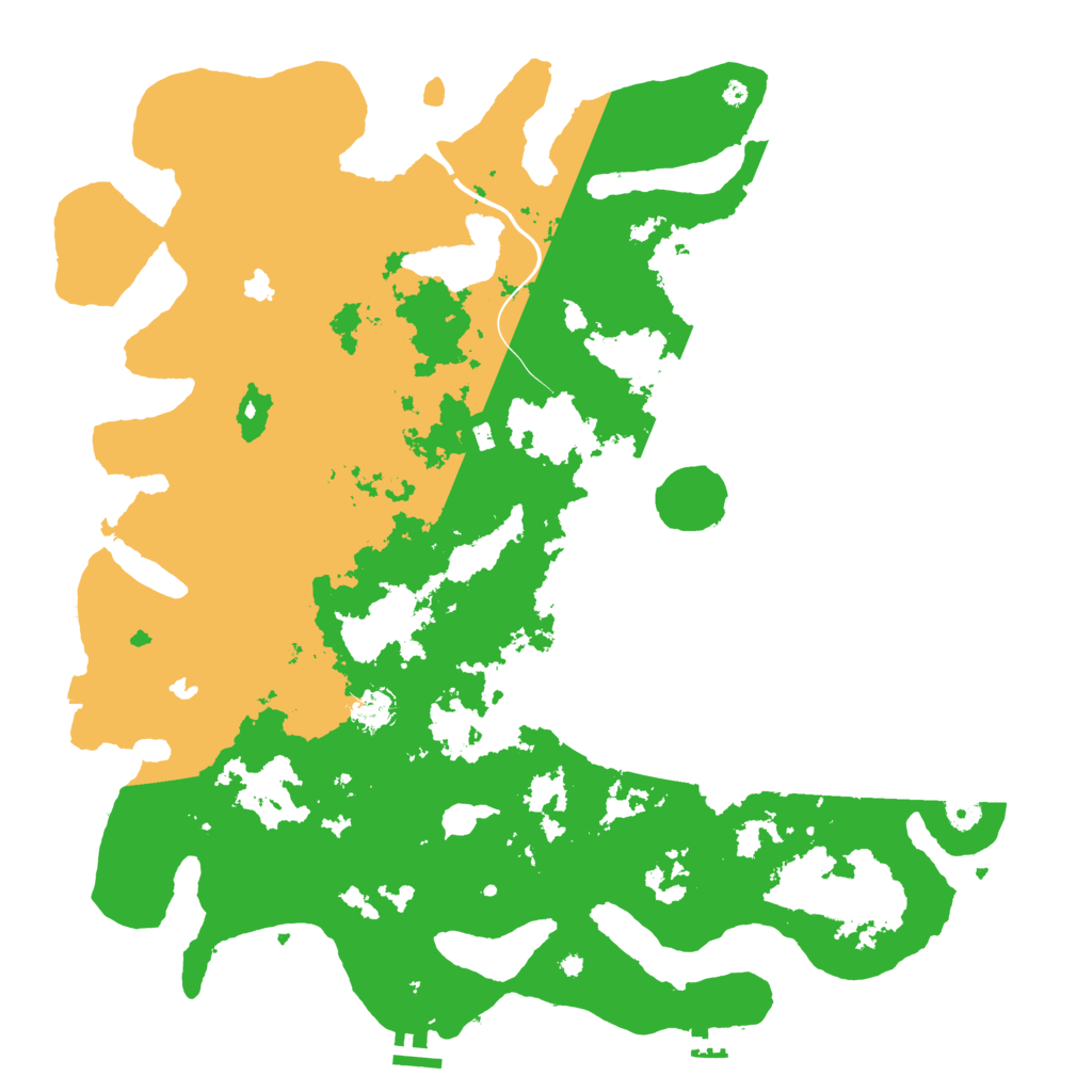Biome Rust Map: Procedural Map, Size: 4500, Seed: 145895