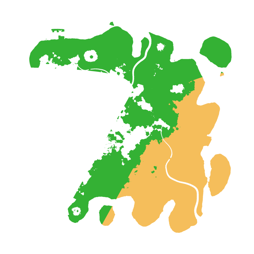 Biome Rust Map: Procedural Map, Size: 3000, Seed: 876543