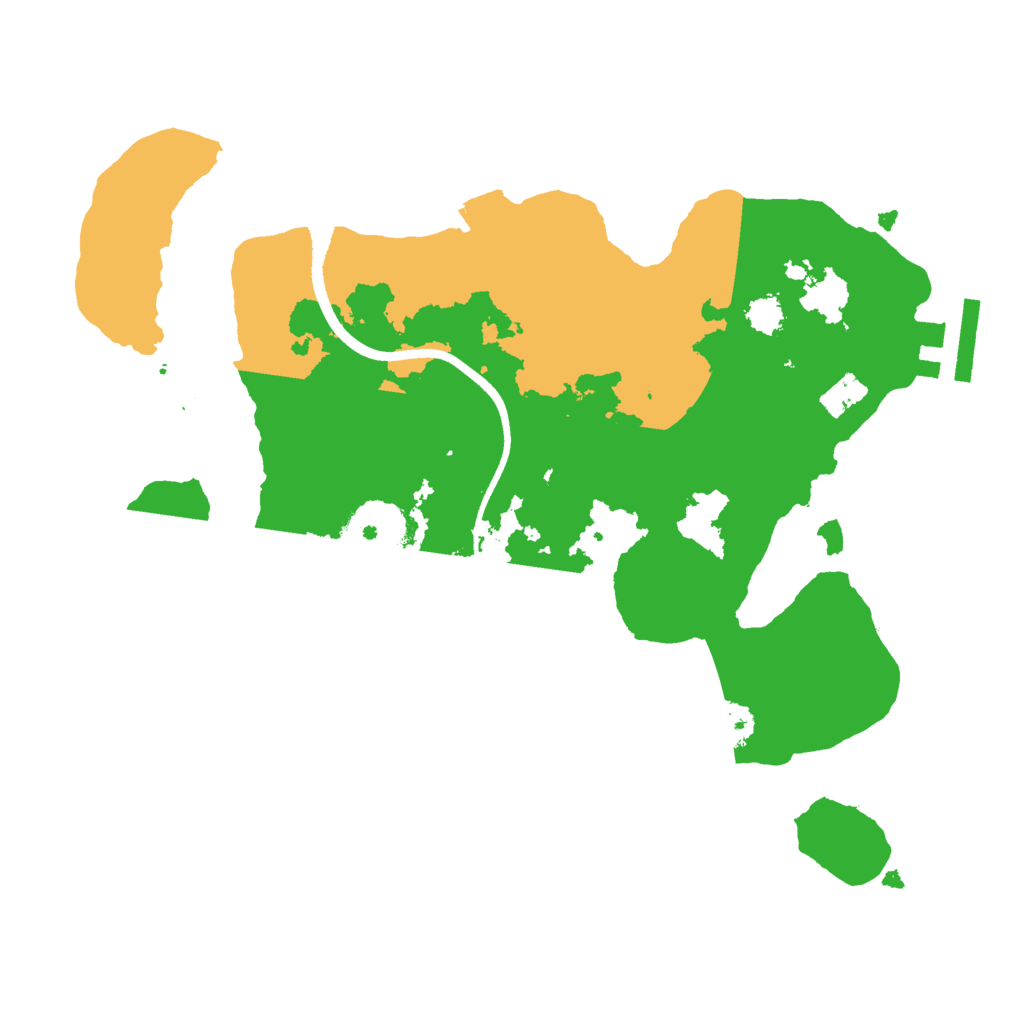 Biome Rust Map: Procedural Map, Size: 2500, Seed: 123692134