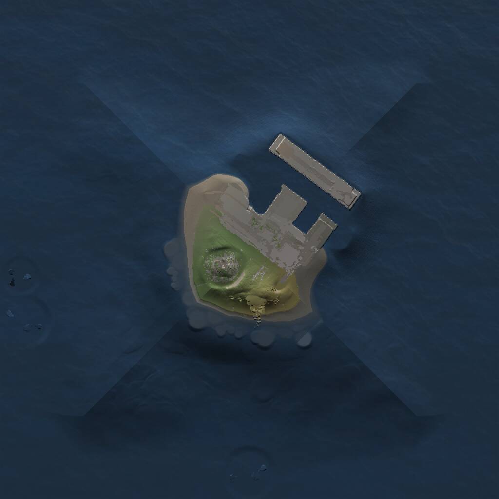 Rust Map: Procedural Map, Size: 1000, Seed: 409042522, 2 Monuments