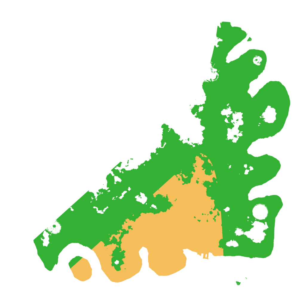 Biome Rust Map: Procedural Map, Size: 3500, Seed: 131734086