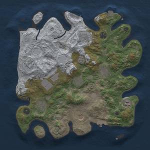 Thumbnail Rust Map: Procedural Map, Size: 3500, Seed: 131734086, 18 Monuments