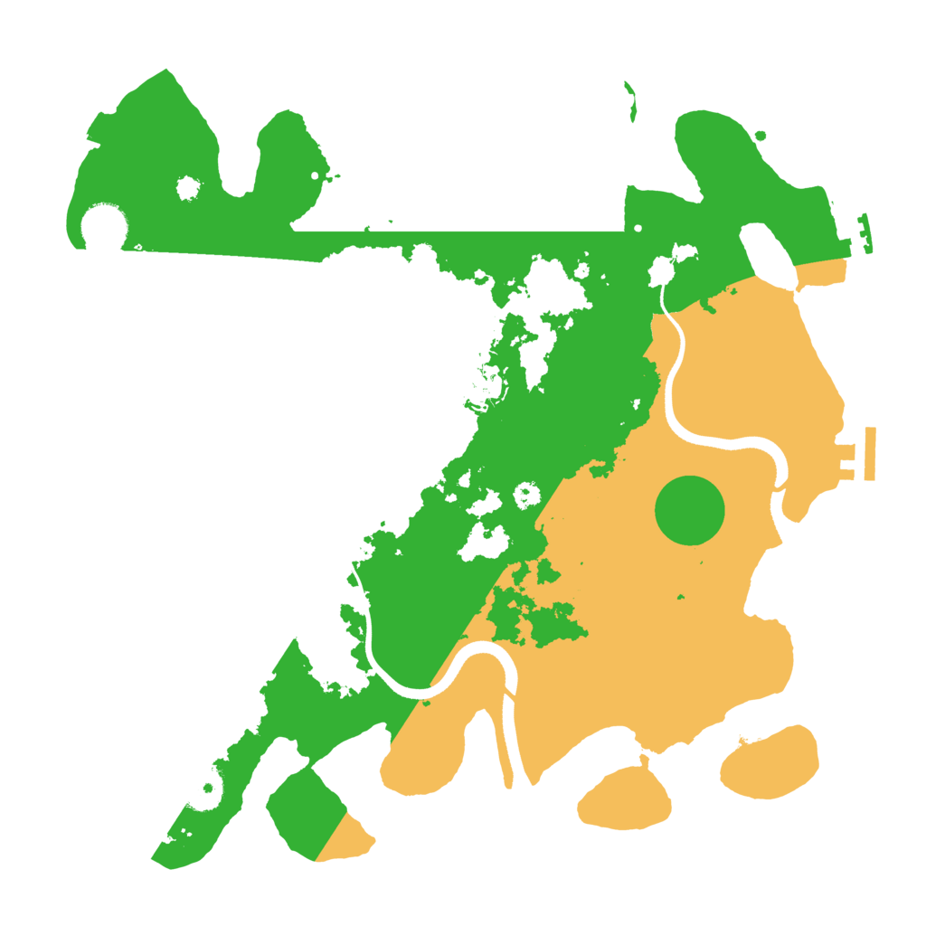 Biome Rust Map: Procedural Map, Size: 3500, Seed: 657588532