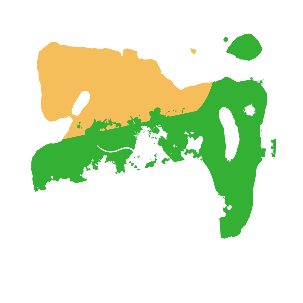 Biome Rust Map: Procedural Map, Size: 2500, Seed: 7183