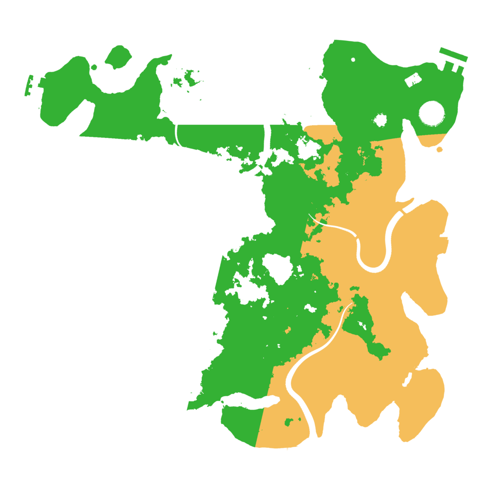 Biome Rust Map: Procedural Map, Size: 3500, Seed: 1798845689