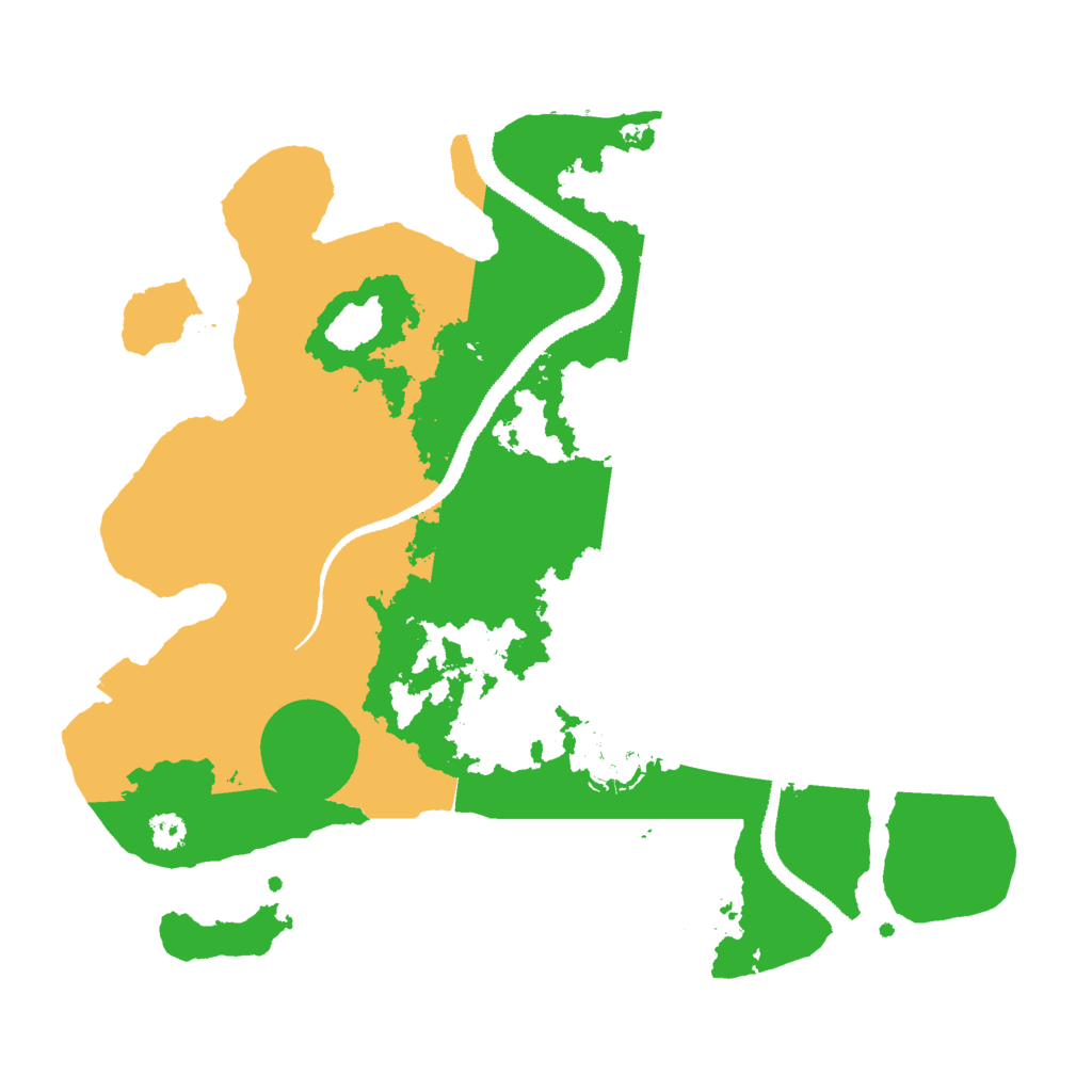 Biome Rust Map: Procedural Map, Size: 3000, Seed: 15091