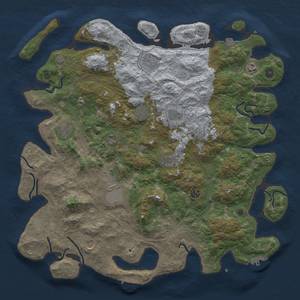 Thumbnail Rust Map: Procedural Map, Size: 4700, Seed: 1434987004, 19 Monuments