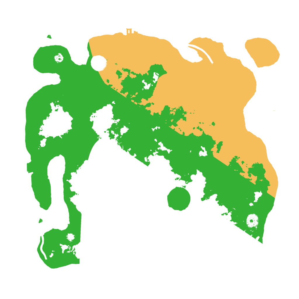 Biome Rust Map: Procedural Map, Size: 3500, Seed: 791653262