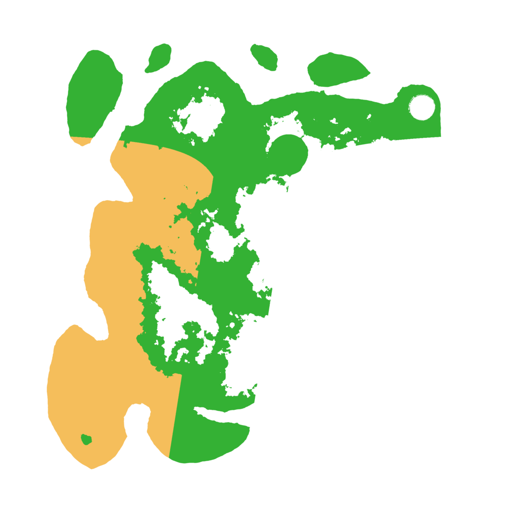 Biome Rust Map: Barren, Size: 3500, Seed: 25917