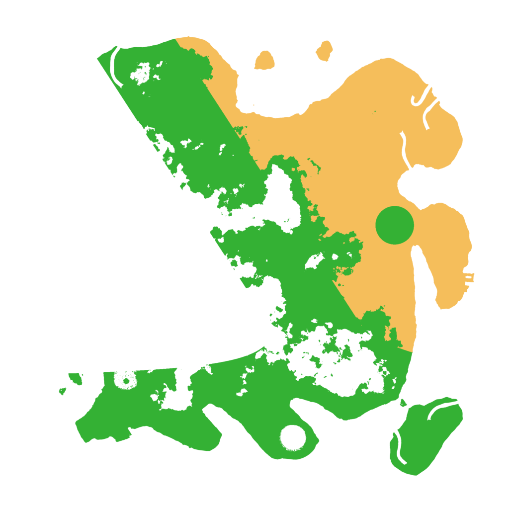 Biome Rust Map: Procedural Map, Size: 3500, Seed: 66675