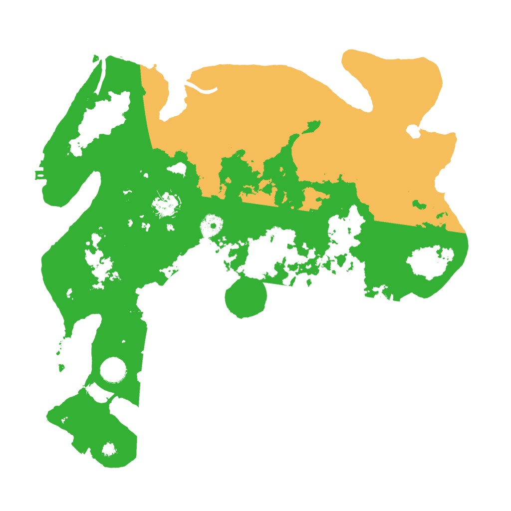 Biome Rust Map: Procedural Map, Size: 3500, Seed: 83888792