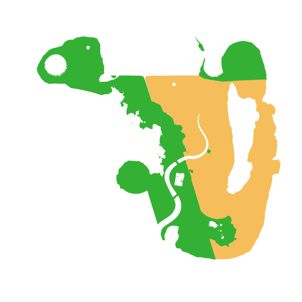 Biome Rust Map: Procedural Map, Size: 2500, Seed: 335808320