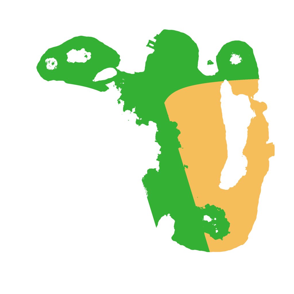 Biome Rust Map: Procedural Map, Size: 2500, Seed: 335808320