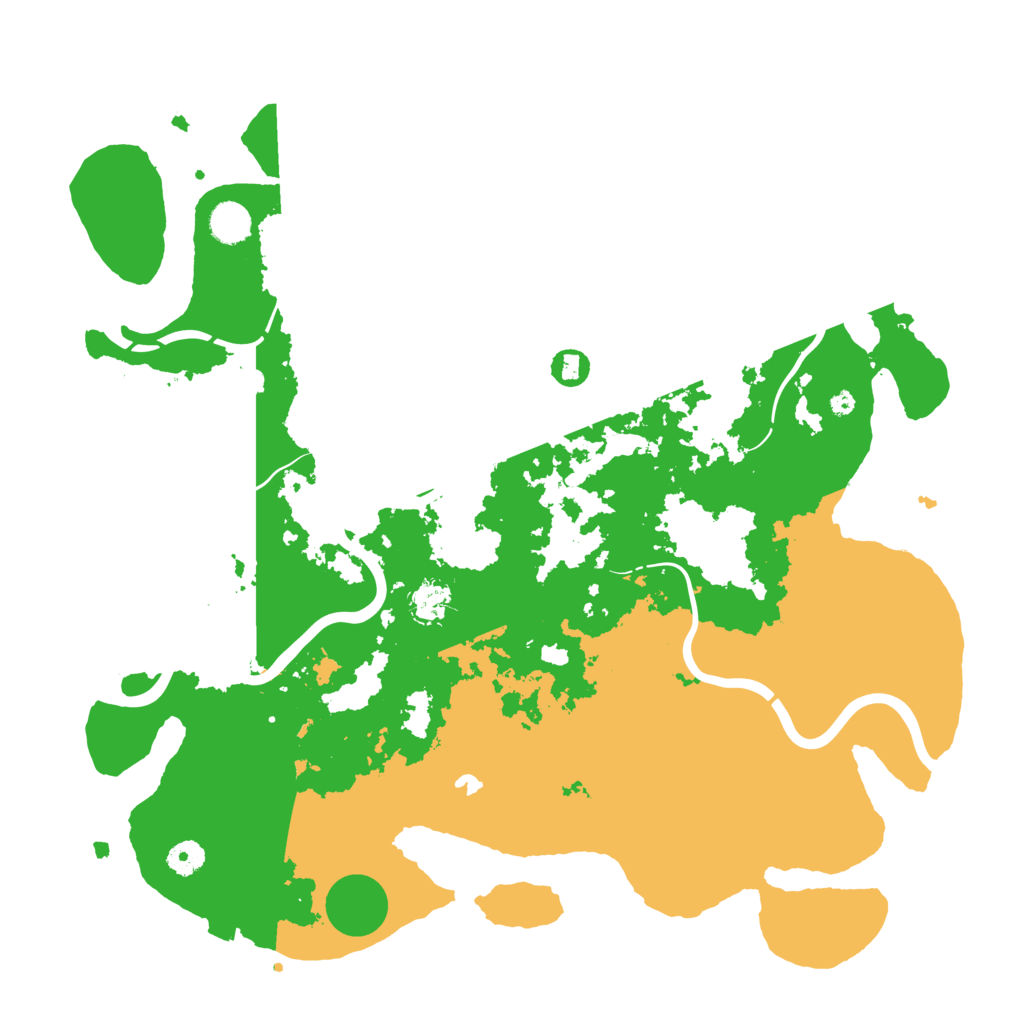 Biome Rust Map: Procedural Map, Size: 4350, Seed: 5