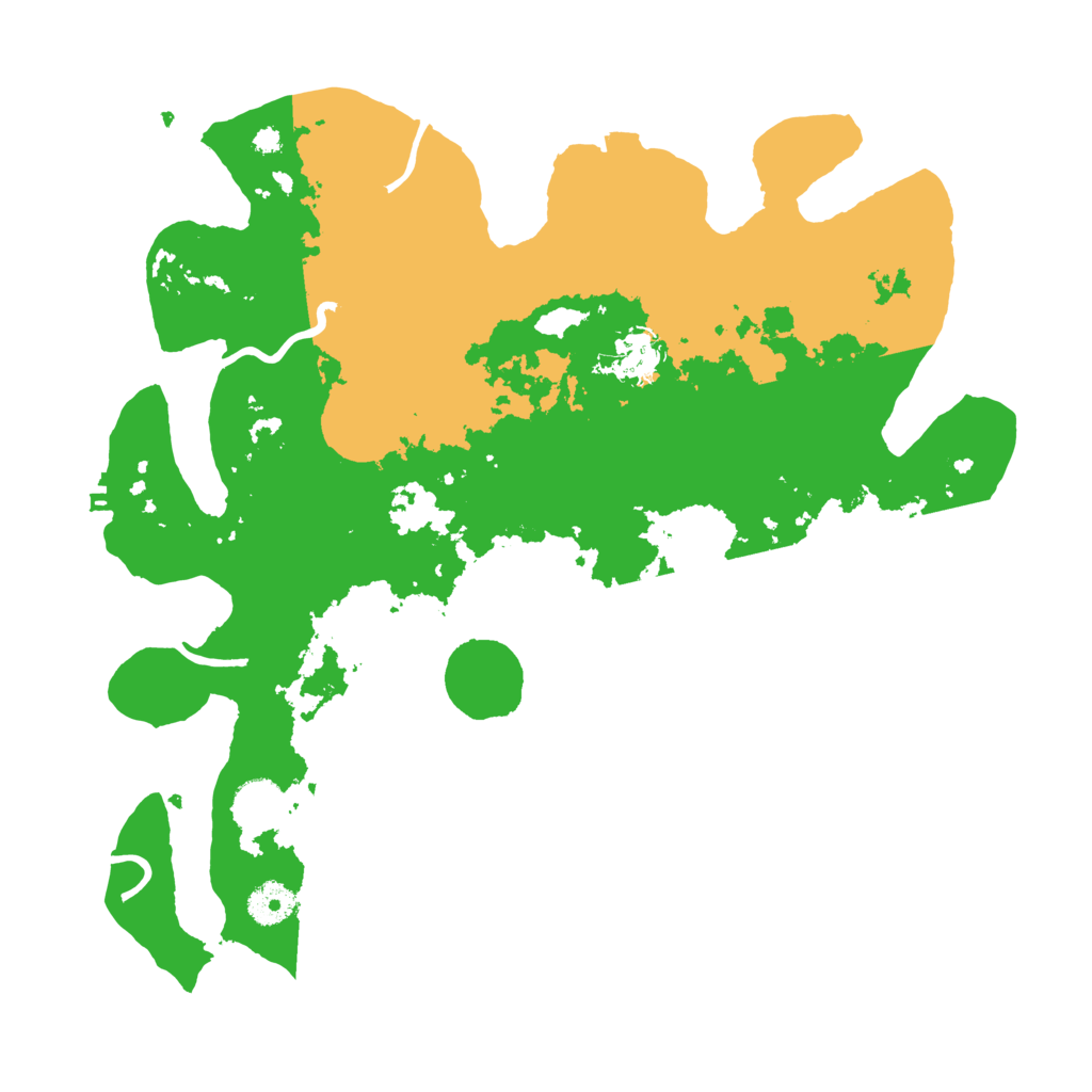 Biome Rust Map: Procedural Map, Size: 3700, Seed: 412541774