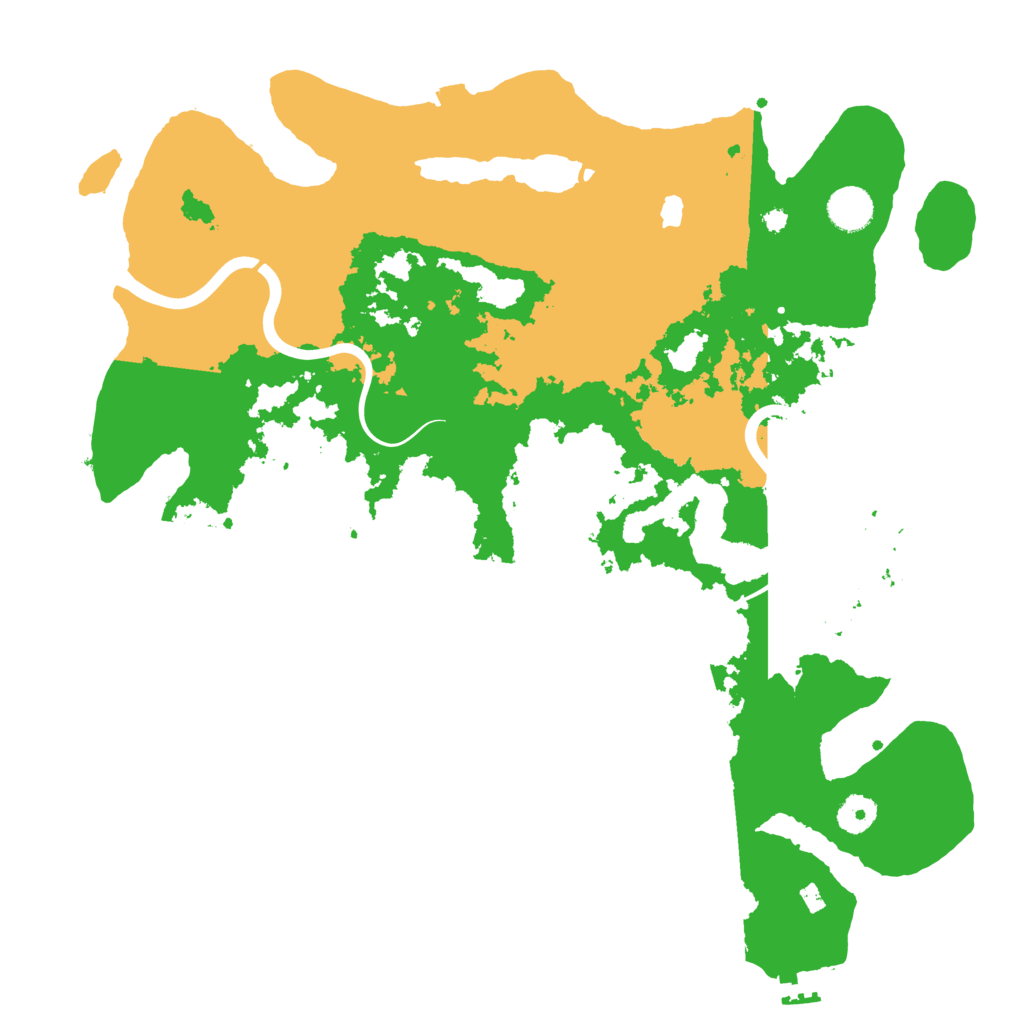 Biome Rust Map: Procedural Map, Size: 4000, Seed: 165484