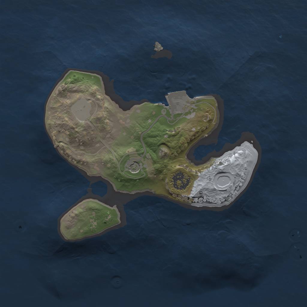 Rust Map: Procedural Map, Size: 1700, Seed: 459839477, 4 Monuments