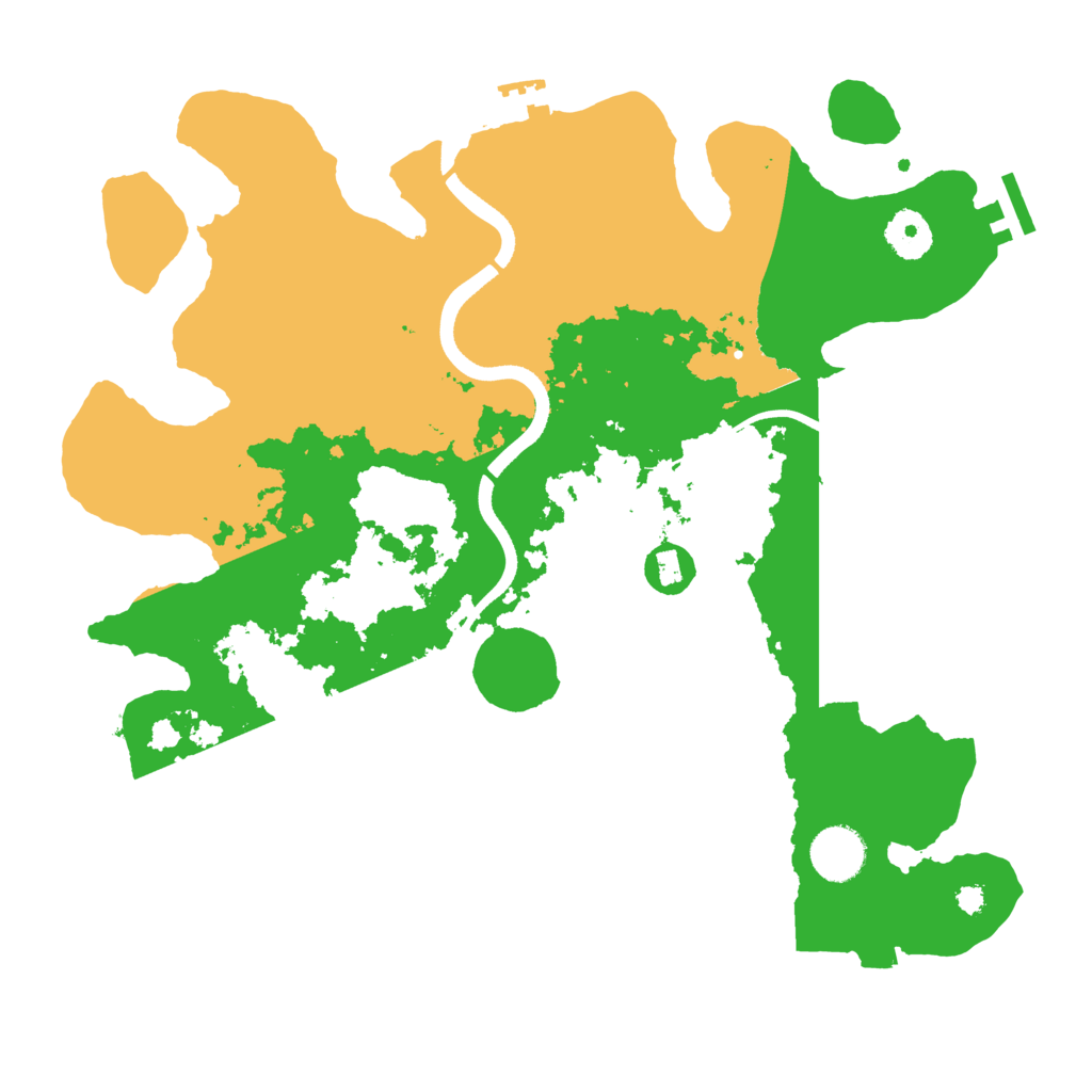 Biome Rust Map: Procedural Map, Size: 3500, Seed: 2099995313