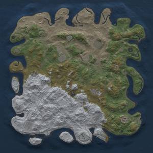 Thumbnail Rust Map: Procedural Map, Size: 4750, Seed: 500, 19 Monuments