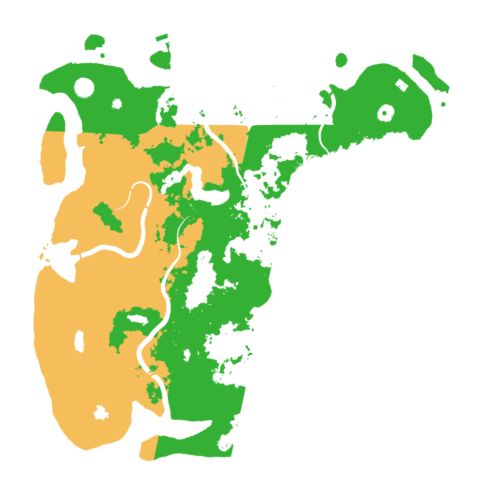 Biome Rust Map: Procedural Map, Size: 4400, Seed: 91251846