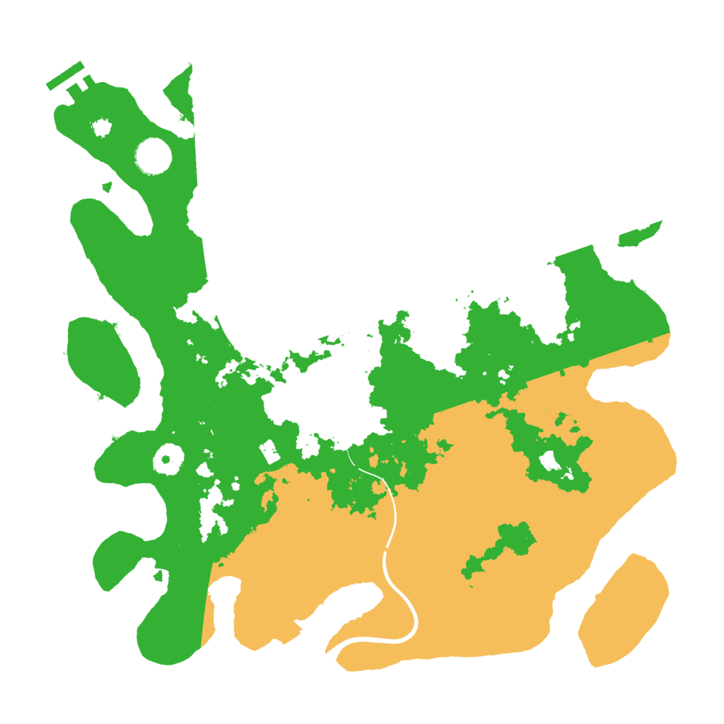 Biome Rust Map: Procedural Map, Size: 3500, Seed: 44126198