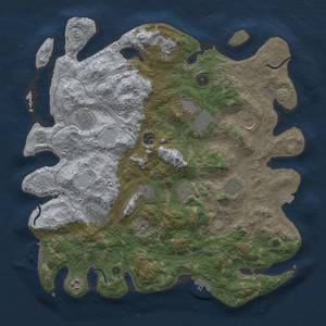 Thumbnail Rust Map: Procedural Map, Size: 4250, Seed: 533652611, 19 Monuments