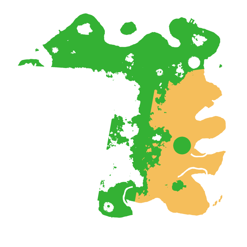 Biome Rust Map: Procedural Map, Size: 3700, Seed: 89815958