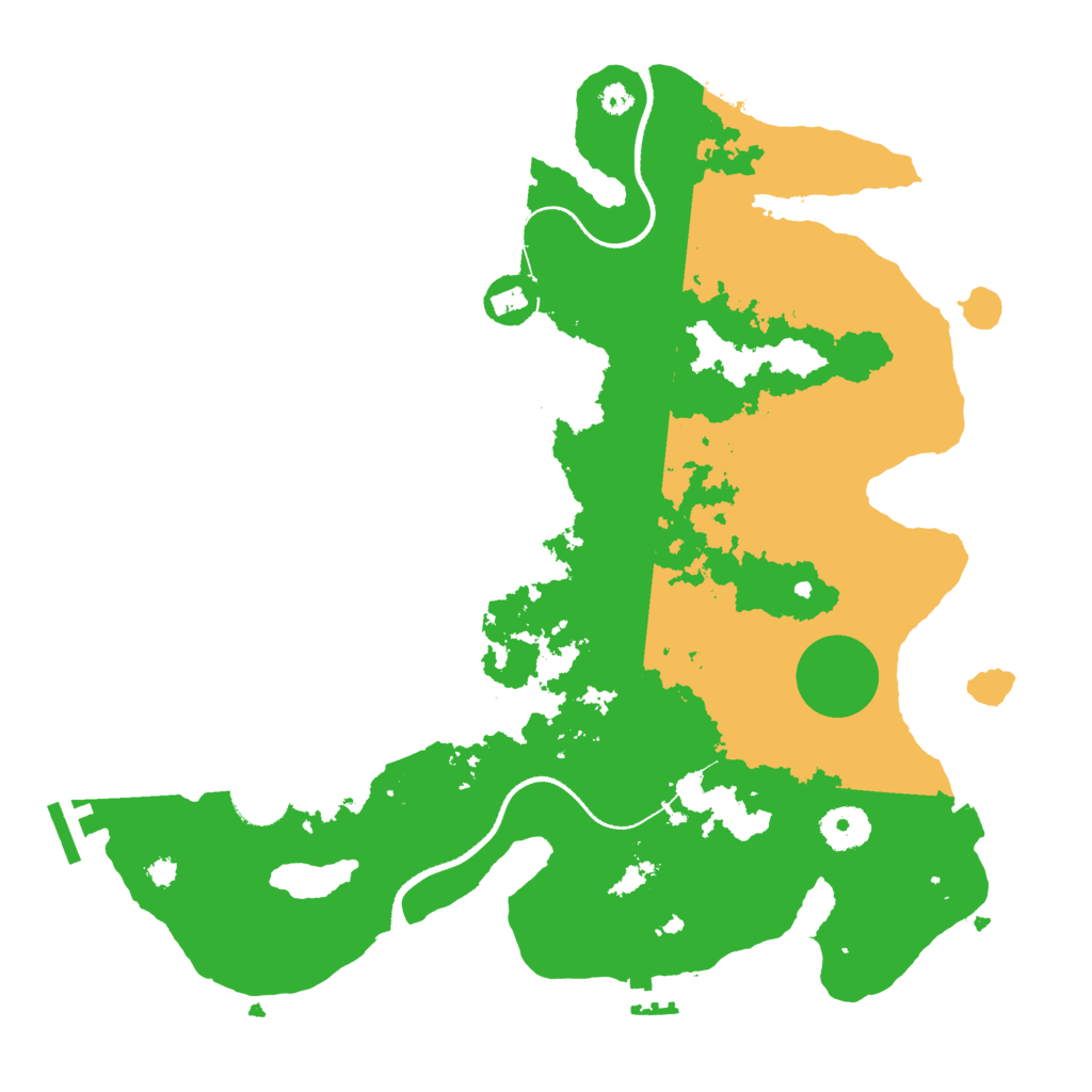 Biome Rust Map: Procedural Map, Size: 3500, Seed: 4123433