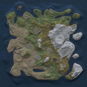 Thumbnail Rust Map: Procedural Map, Size: 3500, Seed: 51585859, 17 Monuments