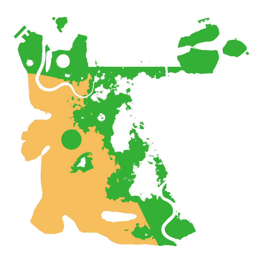 Biome Rust Map: Procedural Map, Size: 3500, Seed: 51585859