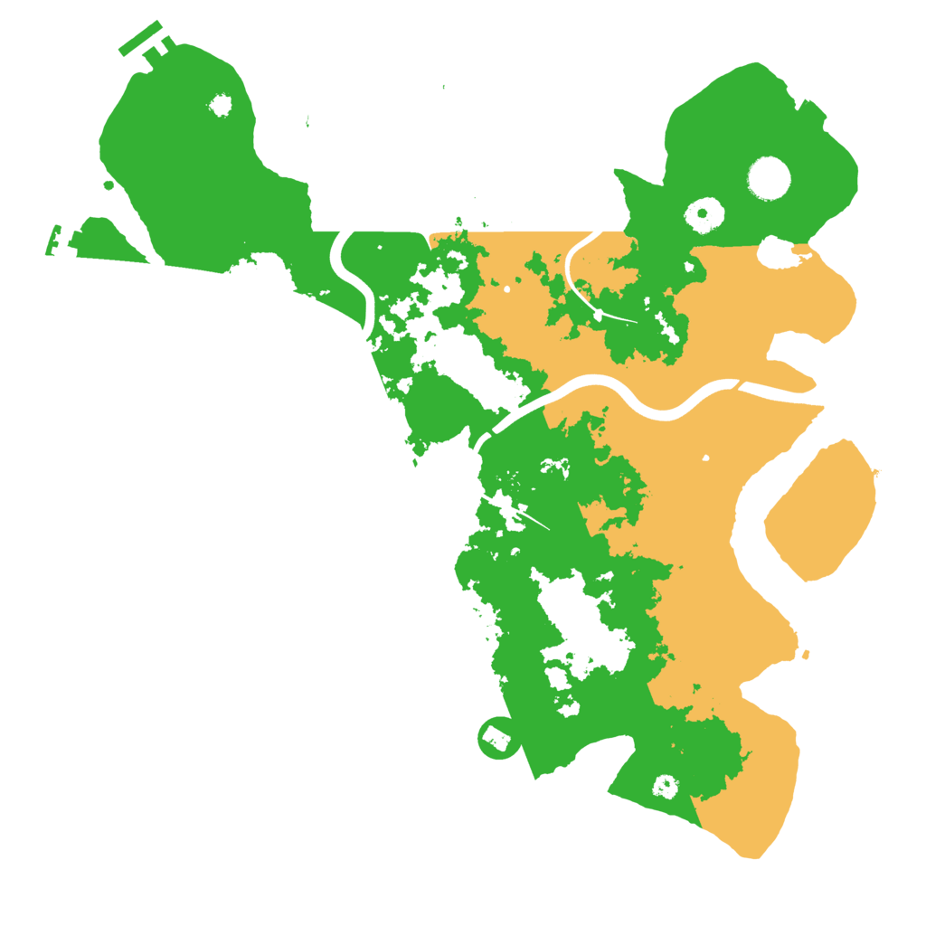 Biome Rust Map: Procedural Map, Size: 3800, Seed: 471151842