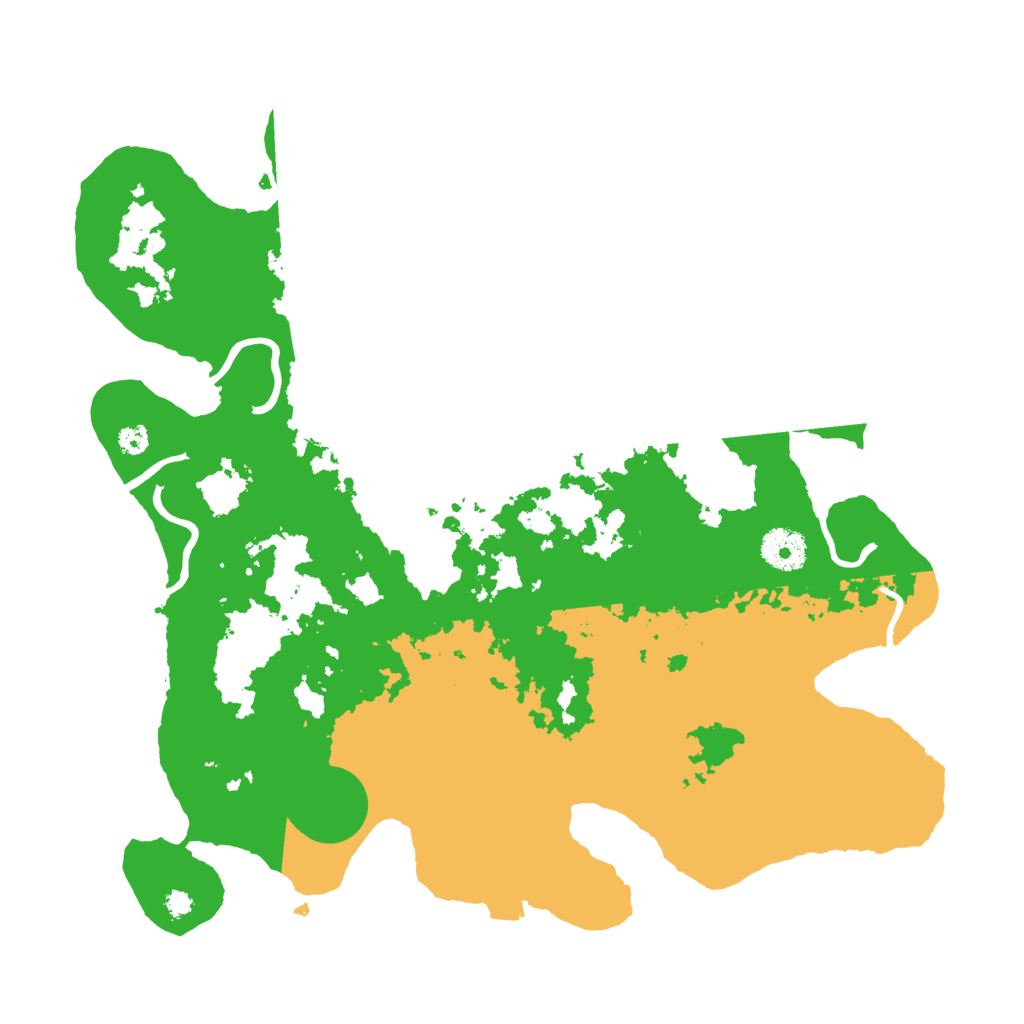 Biome Rust Map: Procedural Map, Size: 3500, Seed: 123455121