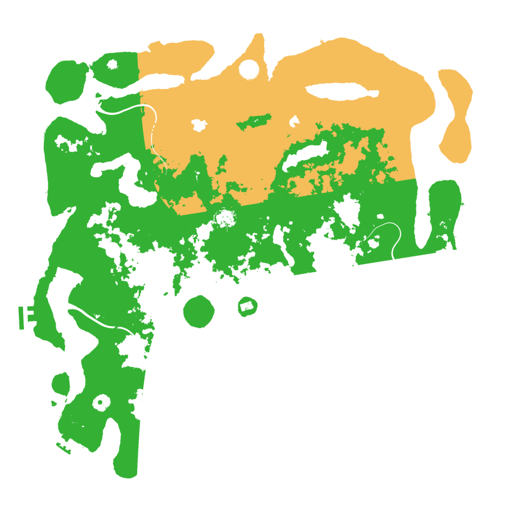 Biome Rust Map: Procedural Map, Size: 4500, Seed: 1247226668