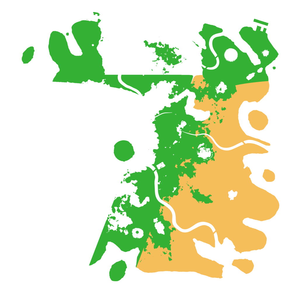 Biome Rust Map: Procedural Map, Size: 4050, Seed: 43334523